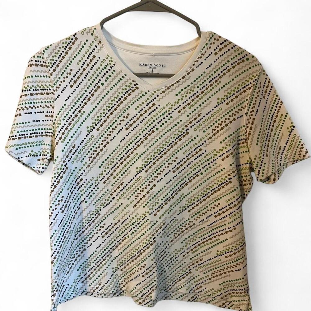 Karen scott multicoloured short sleeve